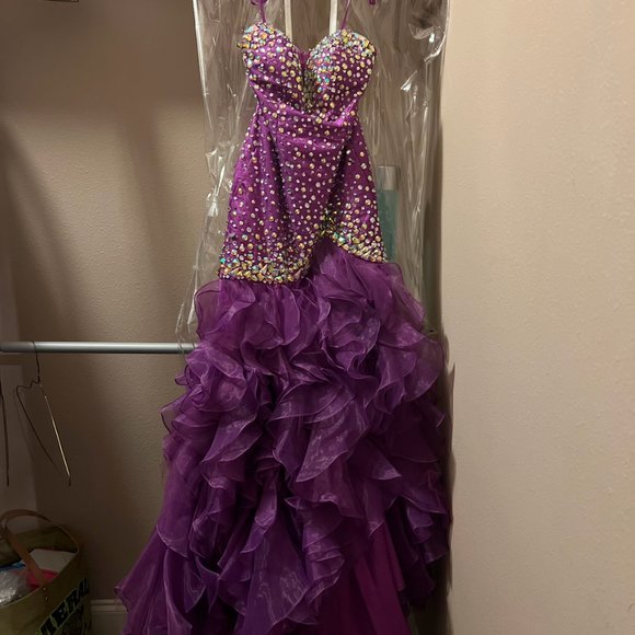 Purple Prom Dress - Picture 3 of 3